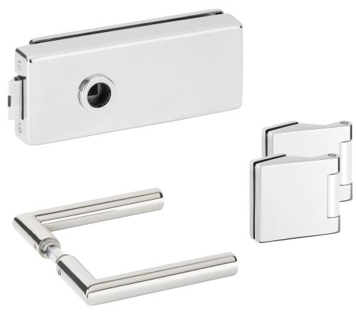 Artikelbild des Artikels “Glastürsets Serie 6080 GENOVA Edelstahl poliert “