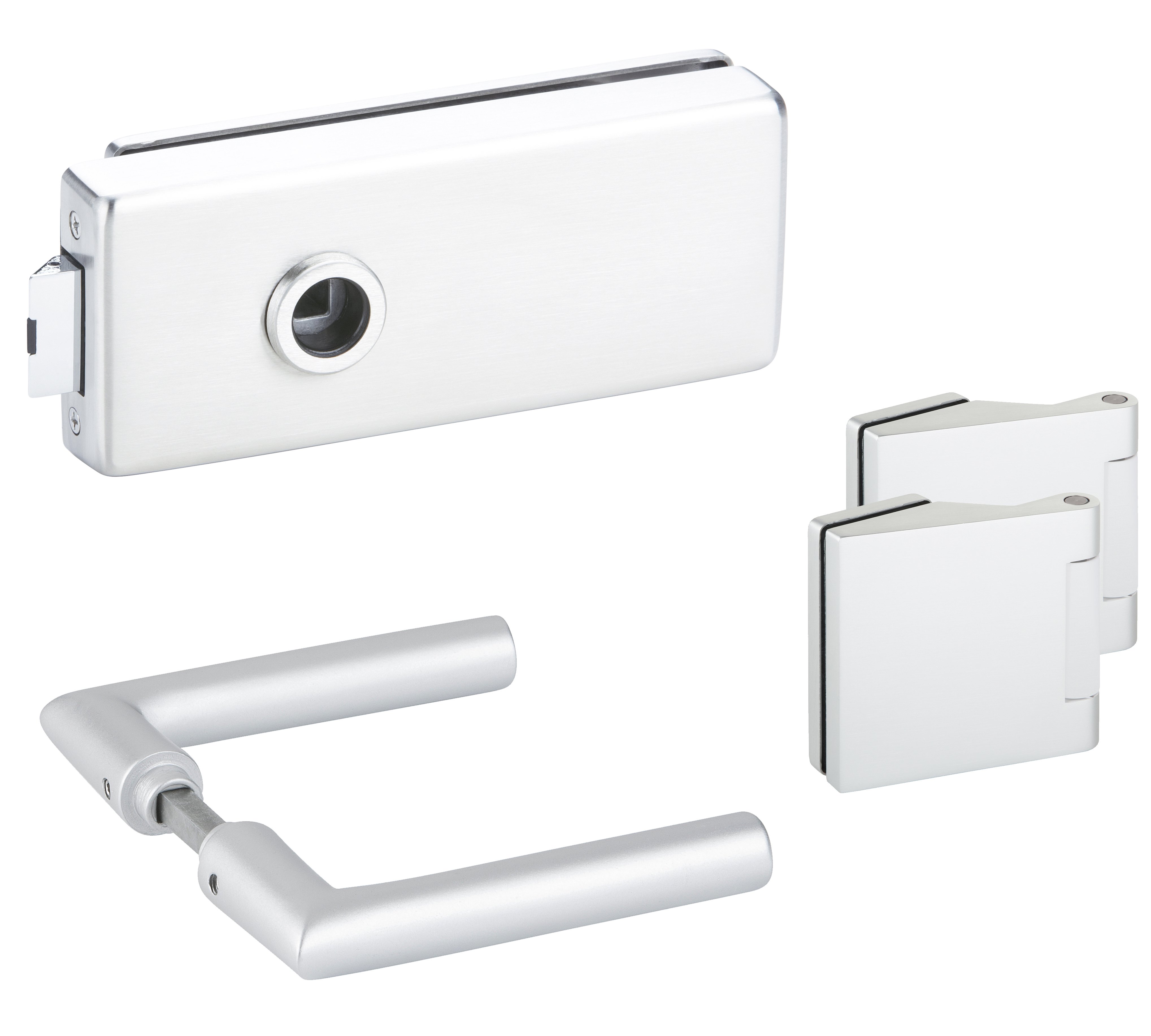  Artikelbild 1 des Artikels “Glastürsets Serie 6080 GENOVA Aluminium silberfarben “