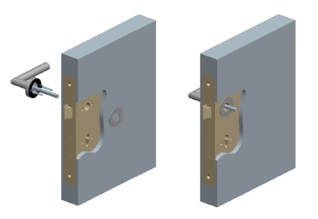  Artikelbild 2 des Artikels “Montageplatte für Haustür-Halbgarnituren “