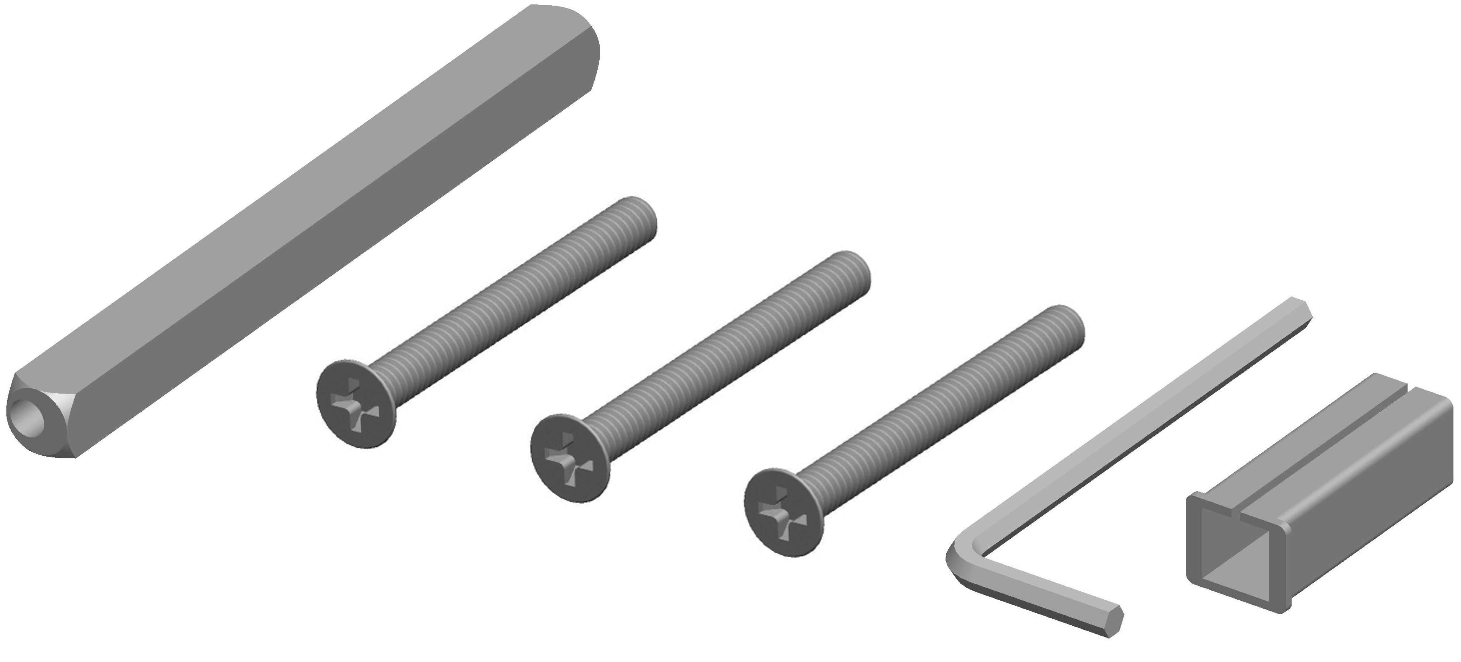  Artikelbild 3 des Artikels “Schutzdrückergarnitur Serie BASIC 02 Edelstahl matt, beidseitig Klinke 92mm für Haustüren | MIT | beidseitig Drücker“