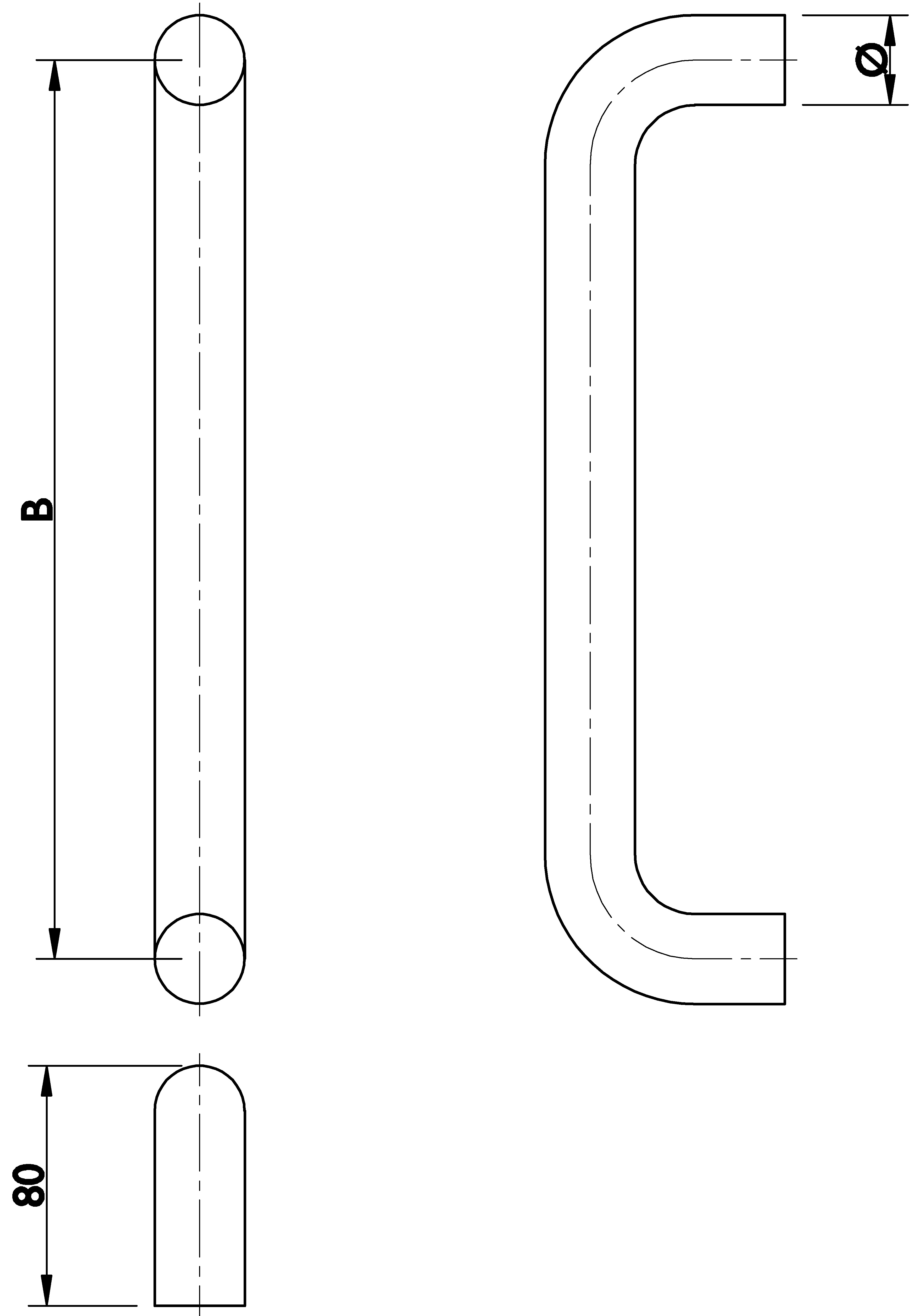  Artikelbild 3 des Artikels “Hermat Stoßgriff Türgriff Edelstahl 8040 “